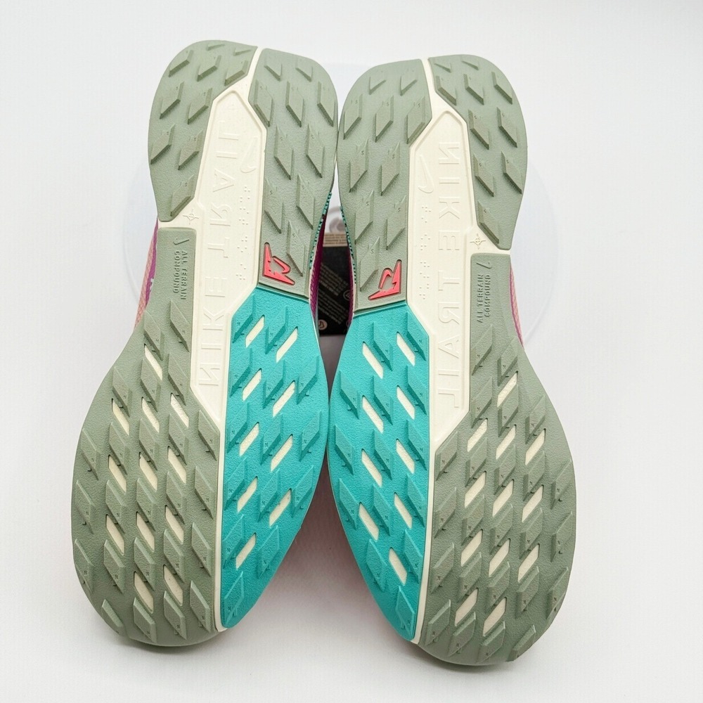 Nike Pegasus Trail 5 GTX Womens Size 8 Gore-Tex Red Stardust Green Shoes FQ0912 - Picture 8 of 8